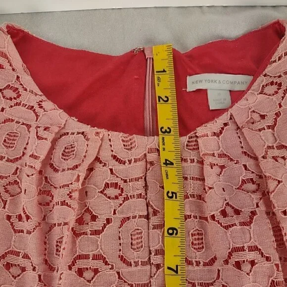 New York & Company Pink Lace Dress NY&Co - Picture 13 of 14